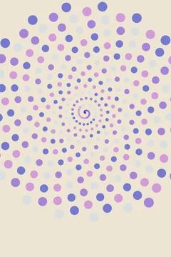 Abstract Spiral Dot Pattern Stock Photos