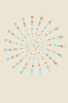 Abstract Spiral Dot Pattern Stock Photos