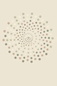 Abstract Spiral Dot Pattern Stock Photos