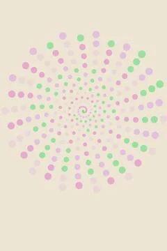 Abstract Spiral Dot Pattern Stock Photos