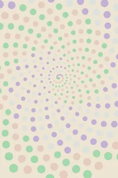 Abstract Spiral Dot Pattern Stock Photos