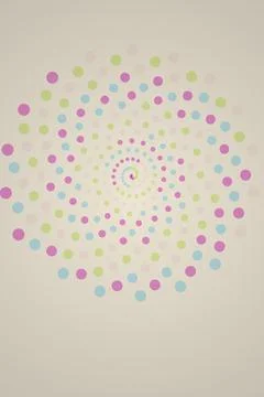Abstract Spiral Dot Pattern Stock Photos