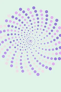 Abstract Spiral Dot Pattern Stock Photos