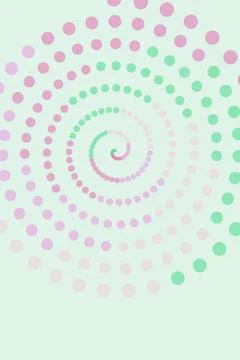 Abstract Spiral Dot Pattern Stock Photos