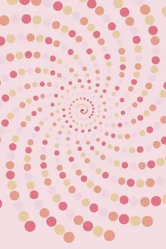 Abstract Spiral Dot Pattern Stock Photos