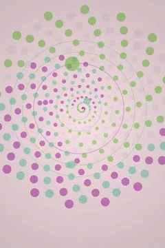 Abstract Spiral Dot Pattern Stock Photos
