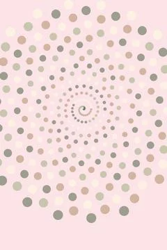 Abstract Spiral Dot Pattern Stock Photos