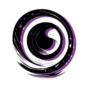 Abstract Spiral Galaxy Design. Concept of space, cosmos, and universe. Stock Illustration