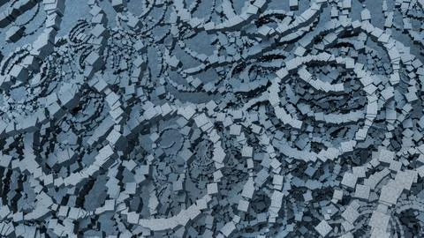 Abstract Spiral Geometric Pattern with Mechanical Vortex Design Stock Illustration