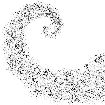 Abstract Spiral Halftone Dots Background. EPS 10 vector Stock Illustration