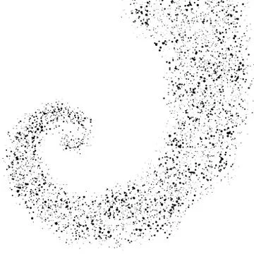 Abstract Spiral Halftone Dots Background. EPS 10 vector Stock Illustration
