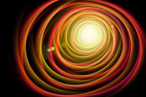 Abstract spiral hole Stock Illustration