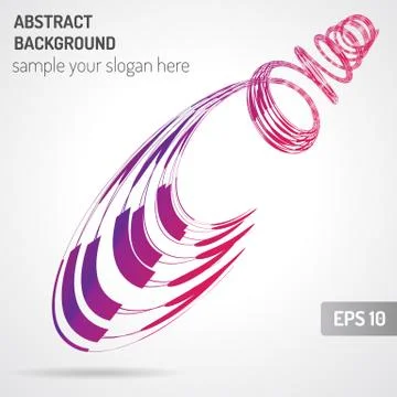 Abstract Spiral Stock Illustration