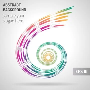Abstract Spiral Stock Illustration