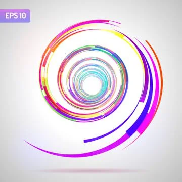 Abstract Spiral Stock Illustration