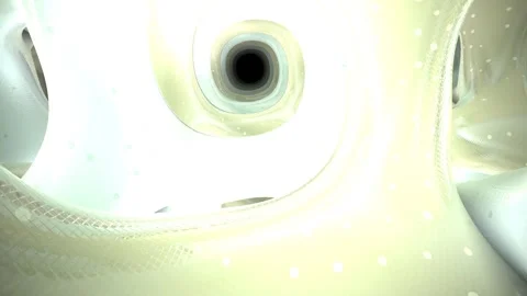 Abstract Spiral Light Flowing In Bright Indoor Space Stock Footage 327945935