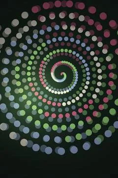 Abstract Spiral Light Pattern Stock Photos