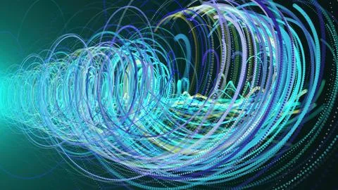 Abstract spiral lines Stock Illustration