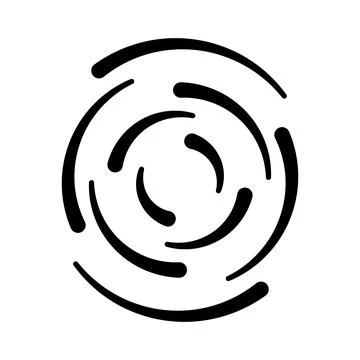 Abstract spiral motion symbol creating dynamic energy 스톡 일러스트