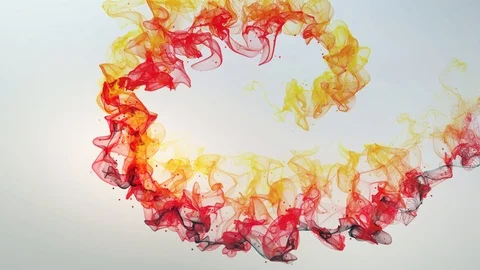 Abstract spiral movement. The flow of red and blue energy on a dark background Stock Footage 113324194