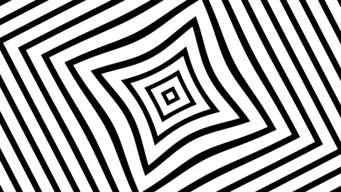 Abstract spiral pattern in black and white lines Stock Footage 340592975