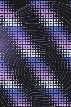 Abstract Spiral Pattern with Circles Fotos de archivo