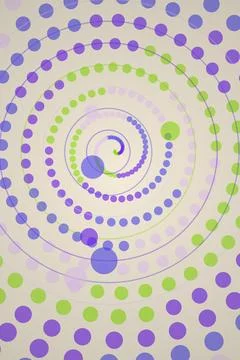Abstract Spiral Pattern with Circles Stock Photos