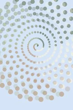 Abstract Spiral Pattern with Circles Stock Photos