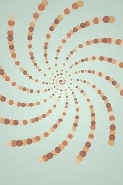 Abstract Spiral Pattern with Circles Stock Photos