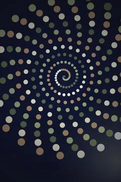 Abstract Spiral Pattern Dark Background Stock Illustration