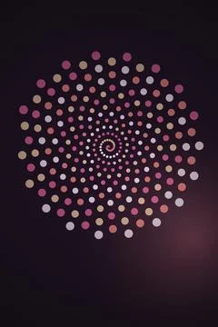 Abstract Spiral Pattern Dark Background Stock Photos
