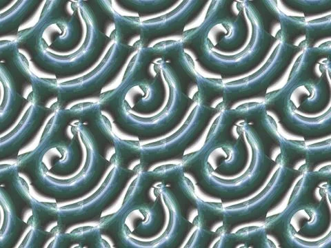 Abstract spiral pattern dark green white blue gray Stock Illustration