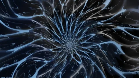 Abstract spiral pattern in dark water-like background Stock Footage 340156129