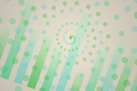 Abstract spiral pattern with dots and lines in pastel colors Stock Photos