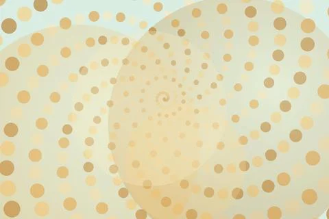 Abstract spiral pattern with dots in beige and cream tones Stock Photos