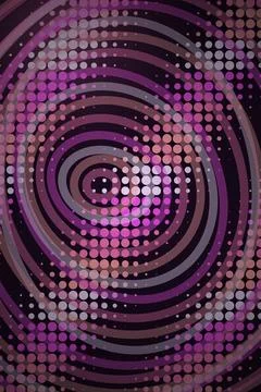 Abstract Spiral Pattern with Dots Stock Illustration