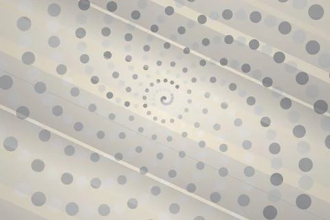 Abstract spiral pattern with dots in neutral tones Stock Photos