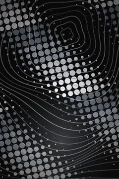 Abstract Spiral Pattern with Dots Stock Photos