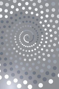 Abstract Spiral Pattern with Dots Stock Photos