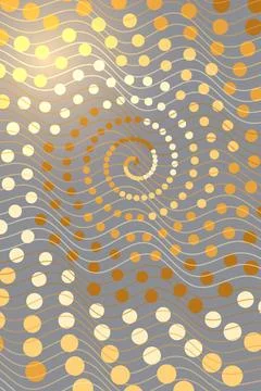 Abstract Spiral Pattern with Dots Stock Photos