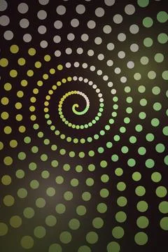 Abstract Spiral Pattern with Dots Stock Photos