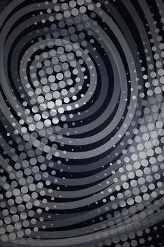 Abstract Spiral Pattern with Dots Stock Photos