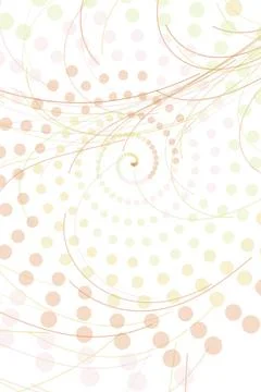 Abstract Spiral Pattern with Dots Stock Photos