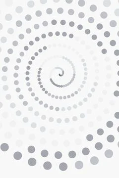 Abstract Spiral Pattern with Dots Stock Photos