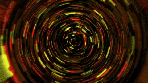 Abstract spiral pattern with golden and fiery tones creating dynamic vortex 動画素材 294300593