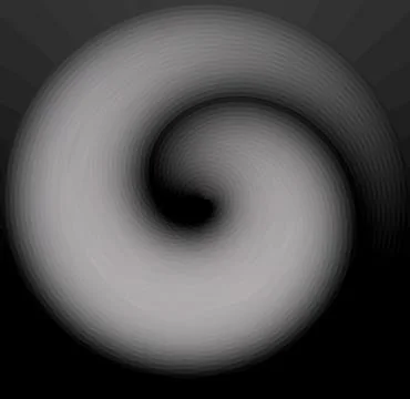 Abstract spiral pattern in gray and black Stock Illustration