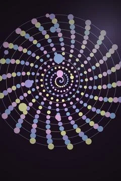Abstract Spiral Pattern 스톡 일러스트