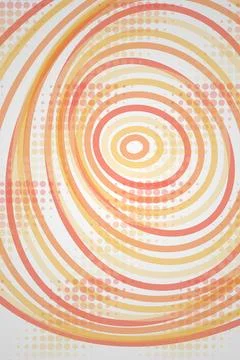 Abstract Spiral Pattern Orange Yellow Stock Photos