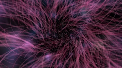 Abstract Spiral Pattern with Pink and Purple Light Trails on Black Background 動画素材 337226577