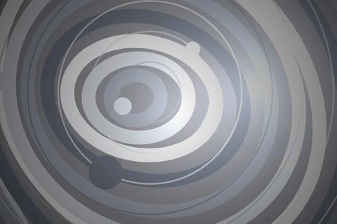 Abstract spiral pattern with shades of gray and black Stock Illustration